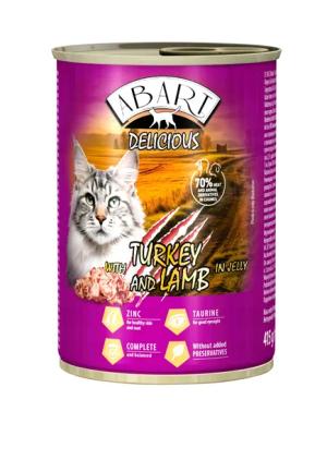 Abart Delicious Puszka dla kota 415g indyk jagnięcina w galaretce