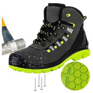 Buty robocze męskie Trzewiki Wodoodporne Antyprzebiciowe z NOSKIEM S3 BHP