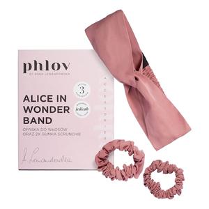 Zestaw Gumek Z Opaską Alice In Wonder-Band Z Wegańskiego Jedwabiu