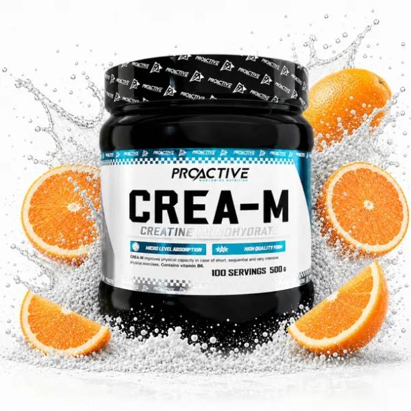 KREATYNA MONOHYDRAT KREATYNY Creatine ProActive Crea M 500g POMARAŃCZA
