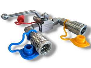 Rozdzielacz hydrauliczny kulowy z szybkozłączami