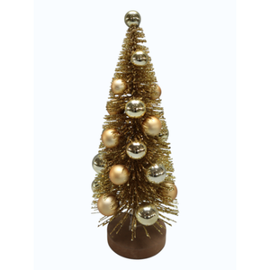 Figura ozdobna choinka z bombkami 40 cm