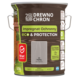 Impregnat ochronny ECOPROTECTION popiel 4,5 l Drewnochron