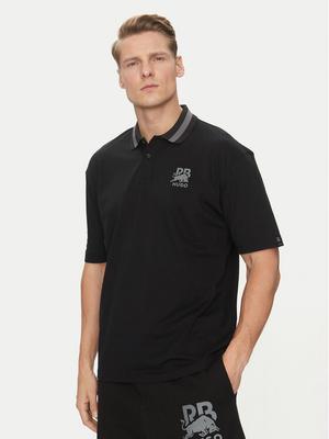 HUGO Polo Dodac_RB 50542748 Czarny Regular Fit
