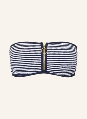 Seafolly Góra Bikini Typu Bandeau Clubhouse blau