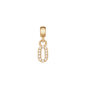 Daniel Wellington DW Charm Number 0 Gold