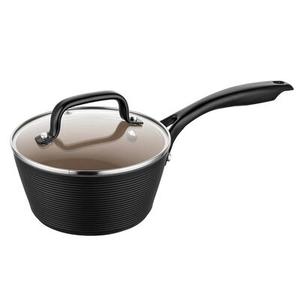 Rondel aluminiowy Calina z pokrywką 16 cm 1000 ml czarny