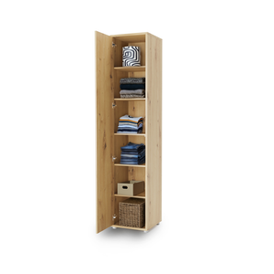 Szafa Bed Concept BC-21 45x218x46 cm | Dąb artisan | do sypialni | do małych wnętrz | nowoczesna
