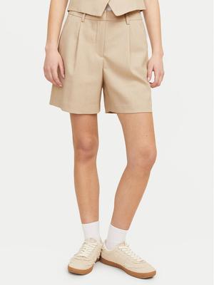 JJXX Szorty materiałowe Ellis 12268838 Beżowy Wide Leg