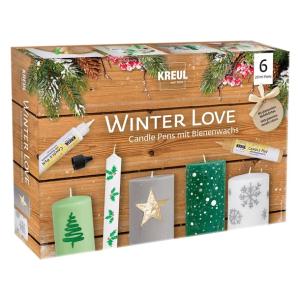 Zestaw świąteczny pisaków farb do malowania świec candle 6x29ml WINTER LOVE