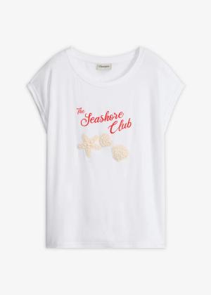 T-shirt z miękkiej wiskozy