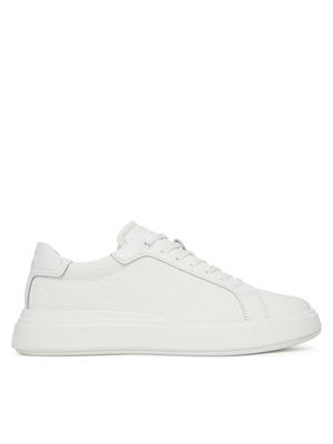 Calvin Klein Sneakersy Chunky Low Top Lace Up Mono HM0HM01970 Biały
