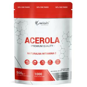 ACEROLA PROSZEK NATURALNA WITAMINA C ODPORNOŚĆ KOLAGEN ANTYOKSYDANT 500 g