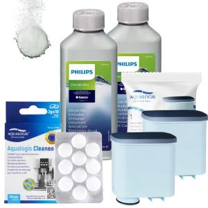 2x Odkamieniacz Tabletki 2x Filtr do expresu ekspresu Saeco Philips LatteGo