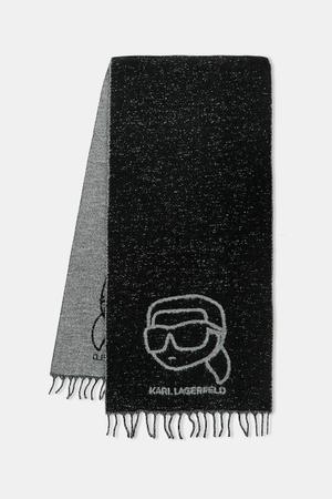 Karl Lagerfeld szalik z dodatkiem wełny IKON