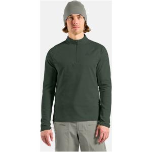 Bluza bez kaptura rozpinana Odlo Mid layer 1/2 zip ESSENTIAL LIGHT zielona (L)