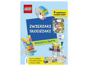 Książka LEGO Builds & Crafs Zwierzaki Słodziaki Wielokolorowy