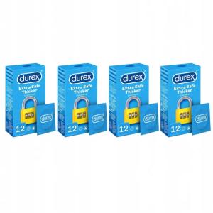 4 x Prezerwatywy DUREX Extra Safe 12szt