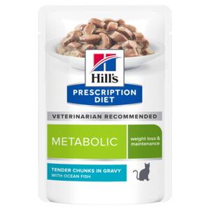 Hill's Prescription Diet Metabolic Weight Management z kurczakiem Ryba morska 12x85 g