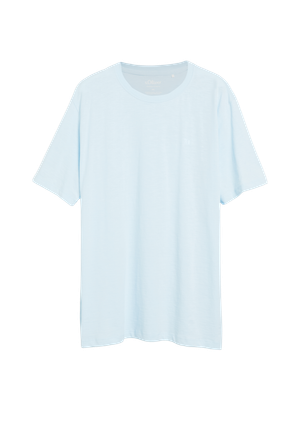 T-shirt o strukturze flammé z detalem z logo