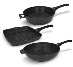 Zestaw patelni 3 el. Black Stone Zwieger