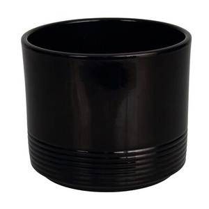 Osłonka ceramiczna CYLINDER RILLE 992 28 cm czarna