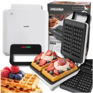 Gofrownica 2 DUŻE GOFRY XXL 1800W MOCNA Mesko MS3091 biała