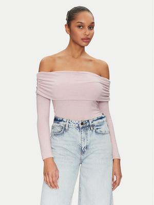 ONLY Bluzka Glamour 15339759 Różowy Slim Fit