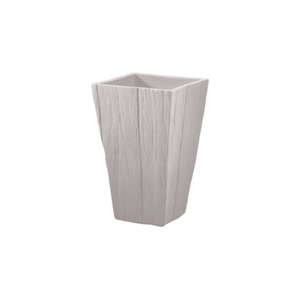 Doniczka Capri Wood 35 x 35 x H55 cm piaskowa
