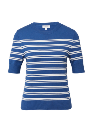 Sweter z krótkim rękawem z mieszanki wiskozy