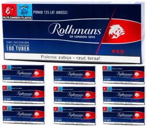 Gilzy papierosowe ROTHMANS RED 100sztX10