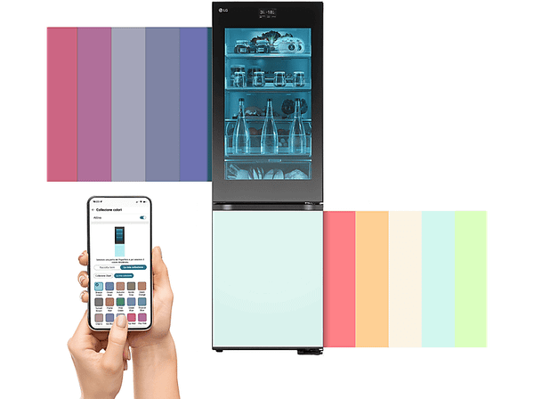 PRODUKT PO EKSPOZYCJI - Lodówka LG MoodUP GBG719MDNN 187cm do personalizacji InstaView ThinQ