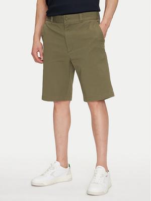 HUGO Szorty materiałowe Dante242 50510605 Khaki Regular Fit
