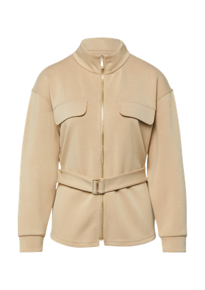 Bluza dresowa z odpinanym paskiem w talii