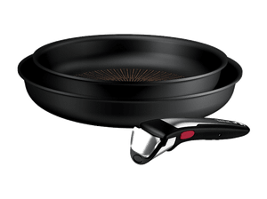 Zestaw patelni TEFAL Ingenio Excellence+ 3 elementy 24/28cm P0009553 Czarny