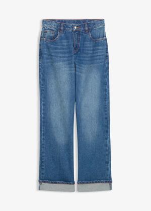 Dżinsy z szerokimi nogawkami, low waist