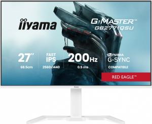 IIYAMA Monitor 27 cali GB2771QSU-W1 QHD,Fast IPS,200Hz,HAS (150) PIVOT, 2xUSB 3.2, 2xUSB C, 0,5ms, 2xHDMI, DP, 350cd,Adaptive G-SYNC - 2560 x 144