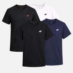 KOMPLET KOSZULEK MĘSKICH 4F ZESTAW 4PAK T-SHIRT L TTSHM3341