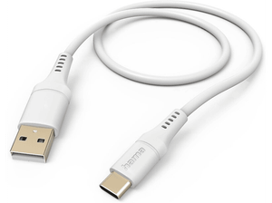 Kabel HAMA Ładujący/data Flexible USB-A - USB-C 1.5m Biały