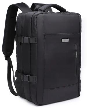 Plecak do samolotu Veltino czarny 40x30x20 cm L-8823 2 komory na laptopa