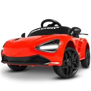Auto na akumulator MC Czerwone Pilot Bujak LEDy Skóra Spoiler joy4kids