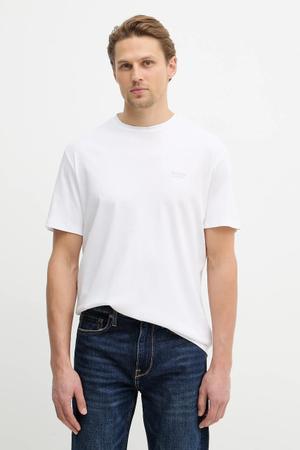 Guess t-shirt z domieszką jedwabiu