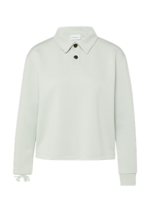 Miękka bluza z kołnierzykiem polo