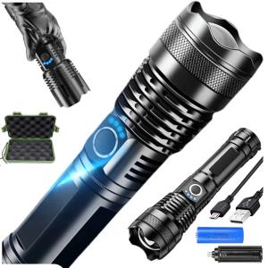 Mocna LED Latarka Taktyczna Akumulatorowa Zoom Survival Outdoor NA PREZENT