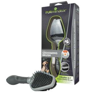 FURminator Szczotka podwójna dla psów i kotów