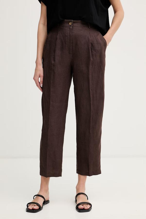 United Colors of Benetton spodnie damskie lniane