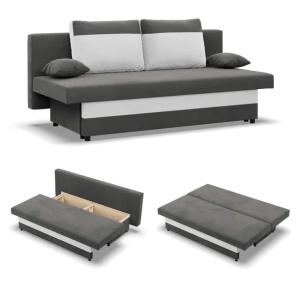 Kanapa NOLA Rozkładana Miękka Sofa Wersalka bez Podłokietników Łatwy Montaż