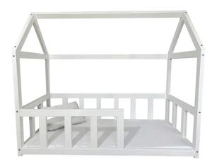 Łóżko dziecięce domek 160x80 drewno lite + stelaz