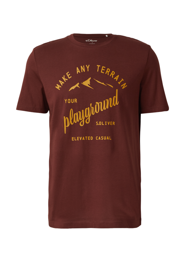 T-shirt z bawełnianym nadrukiem z przodu