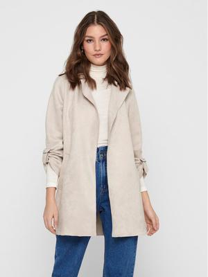 ONLY Płaszcz z imitacji skóry Joline 15179864 Beżowy Regular Fit